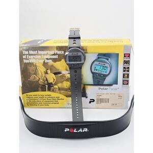 Polar Pacer Heart Rate Monitor Vintage Digital Watch Transmitter PLEASE READ